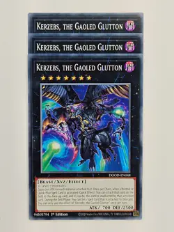 Yu Gi Oh - 3x DOOD-EN048 Kerzebs, the Gaoled Glutton - Common - Image 1
