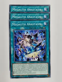 Yu Gi Oh - 3x DOOD-EN066 Megalith Anastasis - Common - Image 1