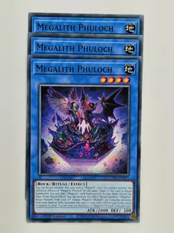 Yu Gi Oh - 3x DOOD-EN033 Megalith Phuloch - Common - Image 1