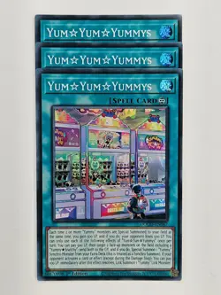Yu Gi Oh - 3x DOOD-EN067 Yum ⚝ Yum ⚝ Yummys - Super Rare - Image 1