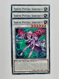 Yu Gi Oh - 3x DOOD-EN042 Serene Psychic Sorceress - Common - Image 1