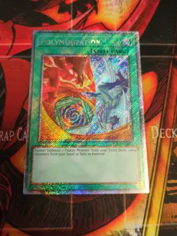 RA03-EN051 Polymerization Hero Art Platinum Secret Rare YuGiOh - Image 1