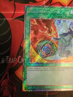 RA03-EN051 Polymerization Hero Art Platinum Secret Rare YuGiOh - Image 2