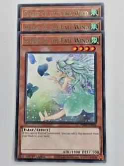 Yu Gi Oh - 3x PHRE-EN028 Spirit of the Fall Wind - Rare - Image 1