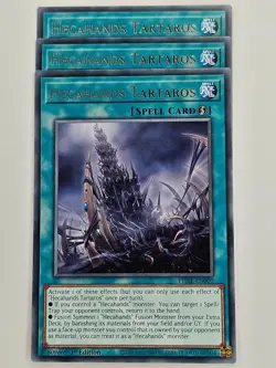 Yu Gi Oh - 3x PHRE-EN009 Hecahands Tartaros - Rare - Image 1