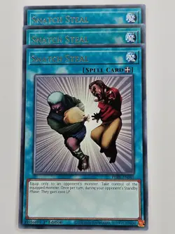 Yu Gi Oh - 3x PHRE-EN049 Snatch Steal - Rare - Image 1