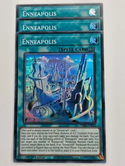 Yu Gi Oh - 3x PHRE-EN024 Enneapolis - Super Rare - Image 1