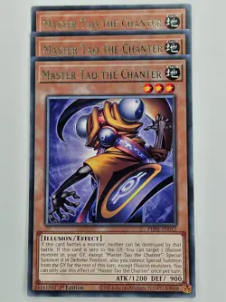 Yu Gi Oh - 3x PHRE-EN012 Master Tao the Chanter - Rare - Image 1