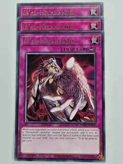 Yu Gi Oh - 3x PHRE-EN010 Ib'al-Hecahands - Rare - Image 1