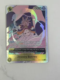 Namco One Piece Jewelry Bonney OP13-108 Carrying on His Will SR Foil 10000 HP - Image 1