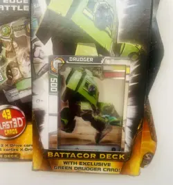 Redakai Conquer the Kairu Blast 3D Cards, Battacor Deck Green DRUDGER Card New - Image 2