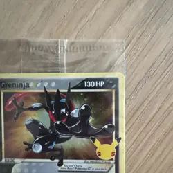 Greninja Gold Star SWSH144 - Celebrations PROMO Pokemon Card Sealed - clean - Image 3