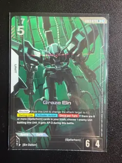Graze Ein R+ Alt Art GD03-073 Gundam TCG Card Foil Steel Requiem English - Image 1