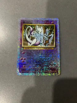 Pokemon TCG Mewtwo Reverse Holo Card 29/110 Legendary Collection Heavy Played - Image 1
