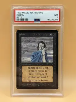 Gloom – 1993 MTG Beta – PSA 7 NM – Magic the Gathering - Image 1