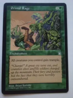 MTG Magic the Gathering English Primal Rage 1998 Stronghold NM - Image 1