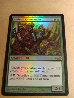 MTG Rare Ambush Commander - Duel Deck: Elves vs. Goblins Foil NM 2007 - Image 3