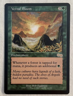 1x Vernal Bloom Urza's Saga MTG Magic the Gathering NM - Image 1