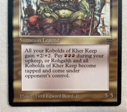 1x Rohgahh of Kher Keep Legends MTG Magic the Gathering MP - Image 3