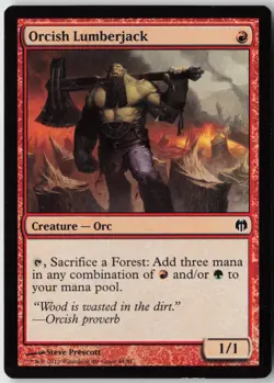 Orcish Lumberjack (44) - Normal - Duel Decks: Heroes vs. Monsters (DDL) - NM - Image 1