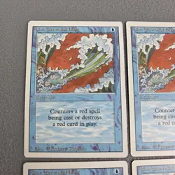 4x Blue Elemental Blast X4 MTG Revised Edition Magic The Gathering LP Playset - Image 4