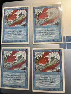 Blue Elemental Blast - 4X - LP/NM Varies Revised - Magic Mtg Free Shipping - Image 1