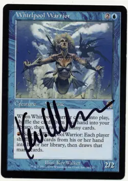 MTG Artist Proof Whirlpool Warrior Apocalypse Magic The Gathering Signed - Image 1