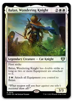 Balan, Wandering Knight #16 (Foil) (NM) Commander Masters CMM Magic MTG - Image 1