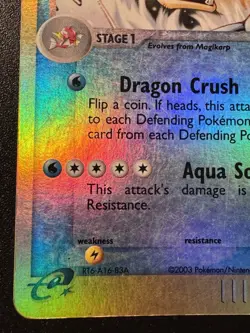 Gyarados 32/97 EX Dragon Pokemon Card Reverse Holo Foil Rare HP - Image 5