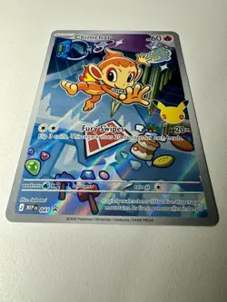 Pokemon TCG Chimchar MEP041 First Partner 30th Anniversary Black Star Promo NM - Image 2
