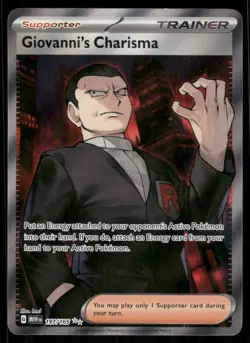 Pokemon Cards Giovanni's Charisma 197/165 151 Ultra Rare NM - Image 1