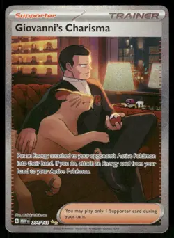 Pokemon Cards Giovanni's Charisma 204/165 151 Special Illustration Rare NM *2 - Image 1