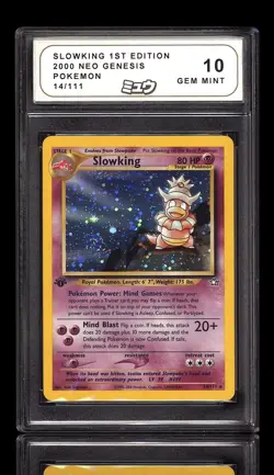 💎 Slowking 1st Edition #14 Neo Genesis Pokemon MEW GRADE 10! SAME DAY SHIP!💨 - Image 1