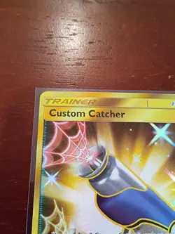 Custom Catcher - 231/214 - Pokemon Lost Thunder Sun & Moon Secret Rare Gold NM - Image 2