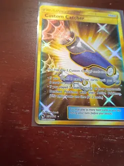 Custom Catcher - 231/214 - Pokemon Lost Thunder Sun & Moon Secret Rare Gold NM - Image 5