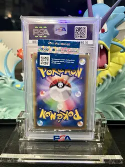 Pokemon Poncho-Wearing Pikachu Mega Charizard X JPN FA Promo 207/XY-P PSA 9 - Image 2