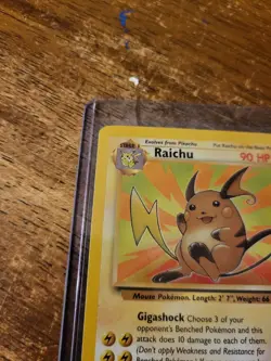 1999 Pokemon Fossil Set Raichu 29/62 VG In Top loader With Sleeve TCG - Image 2