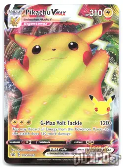 Pikachu VMAX SWSH062 Holo Promo Sword & Shield Promo Pokemon NM - Image 1