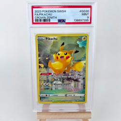 2023 POKEMON SWORD & SHIELD CROWN ZENITH #GG30 FULL ART/ PIKACHU PSA 9 - Image 1