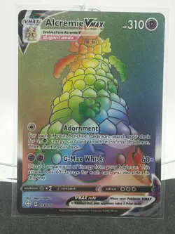 Alcremie VMAX 073/072 Rare Rainbow Shining Fates Pokemon Near Mint - Image 1