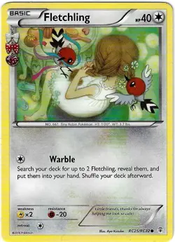 LP Pokemon TCG Radiant Collection Fletchling Common Regular - Image 1