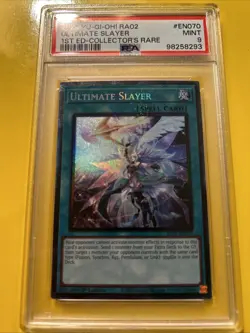YuGiOh ULTIMATE SLAYER #RA02-EN070🔥PSA 9 MINT🔥1st EDITION-2024 COLLECTORS RARE - Image 2