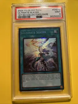 YuGiOh ULTIMATE SLAYER #RA02-EN070🔥PSA 9 MINT🔥1st EDITION-2024 COLLECTORS RARE - Image 4