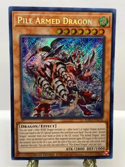 PILE ARMED DRAGON HAC1-EN174 SECRET RARE HIDDEN ARSENAL: CHAPTER 1 YU-GI-OH HOLO - Image 1