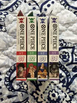 One Piece Card STARTER DECK BUNDLE (ST-01 - ST-04) Sealed English - Image 2