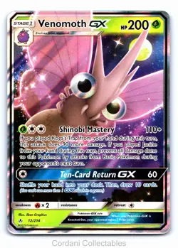 Venomoth GX 12/214 - Unbroken Bonds - Pokemon Card - Near Mint - Image 1