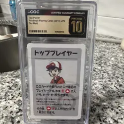 Pokemon Top Player Pokemon Playing Cards 2019 Old Maid Japanese CGC 10 - Image 1