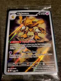 Mega Evolution Pokemon Center Alakzam Promo Card 009 Sealed Mint - Image 1