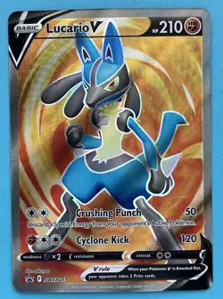 Lucario V SWSH213 Promo SWSH: Sword & Shield Promo Cards NM Pokemon - Image 1