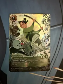 Disney Lorcana Mulan Resourceful Recruit Foil Card 229/204 Standard English - Image 1